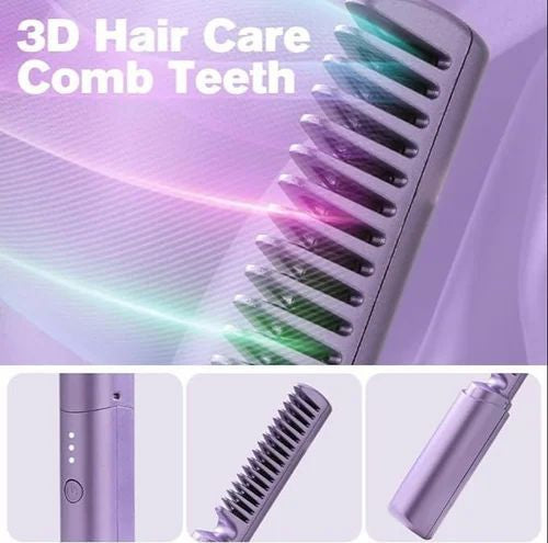 Mobile Heat Comb, Portable Cordless Hair Straightener