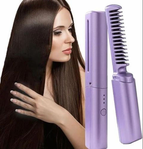 Mobile Heat Comb, Portable Cordless Hair Straightener