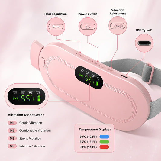 Women’s Menstrual Heating Smart Warm Vibrating Massager